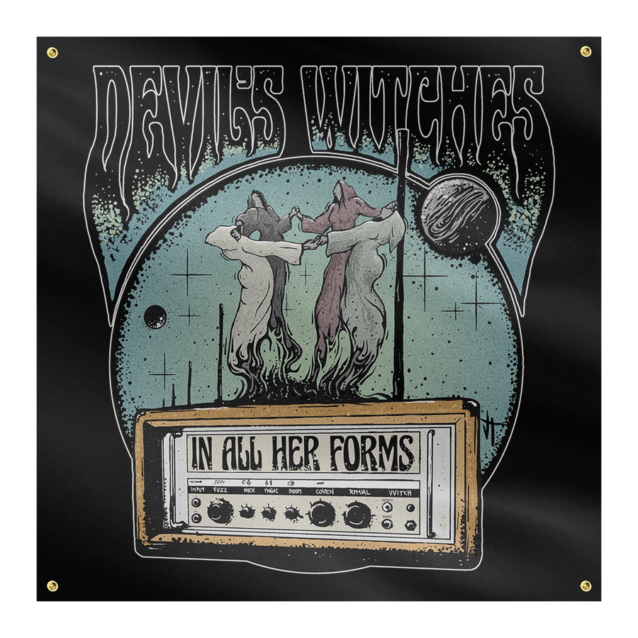 Devil's Witches - In All Her Forms Flag - Black