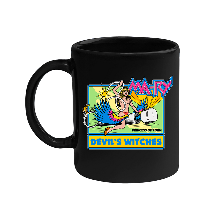 Devil's Witches - Ma-ry Magic Wand Mug - Black