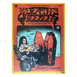 The Death Wheelers - Live at Saturnalia Records 2024 Art Print - Unframed (SIGNED)