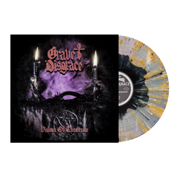 Grave Disgrace - Visions Of Tomorrow Vinyl LP - Black/Orange/White Splatter On Clear