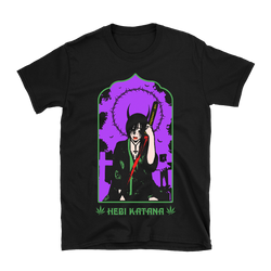 Hebi Katana - Sweet Leaf Samurai T-Shirt - Black
