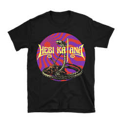 Hebi Katana - Skeleton Snake Logo T-Shirt - Black