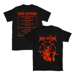 Hebi Katana - Italy & France 2024 Red Logo Tour T-Shirt - Black