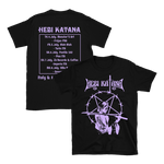 Hebi Katana - Italy & France 2024 Purple Logo Tour T-Shirt - Black