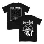 Hebi Katana - Italy & France 2024 White Logo Tour T-Shirt - Black