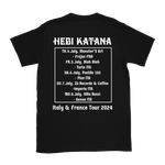 Hebi Katana - Italy & France 2024 White Logo Tour T-Shirt - Black