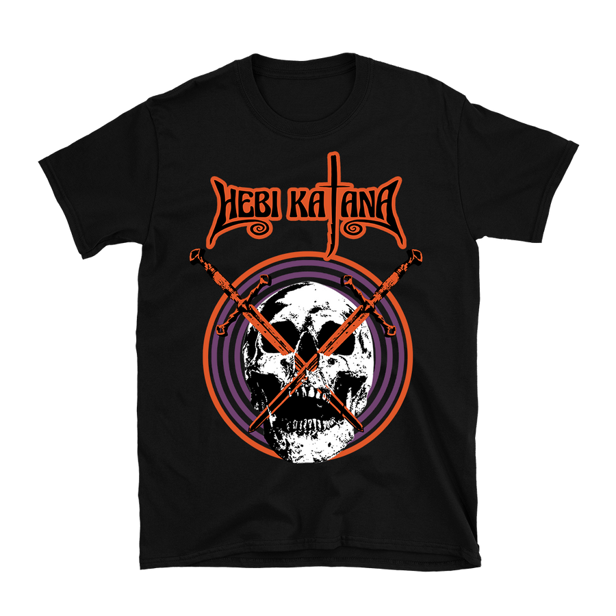 Hebi Katana - Skull & Swords T-Shirt - Black