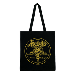 Helgi's - Welcome To Helgi's Gold Logo Tote Bag - Black