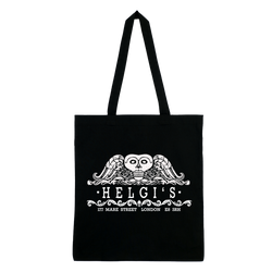 Helgi's - Skull Wing Logo Tote Bag - Black