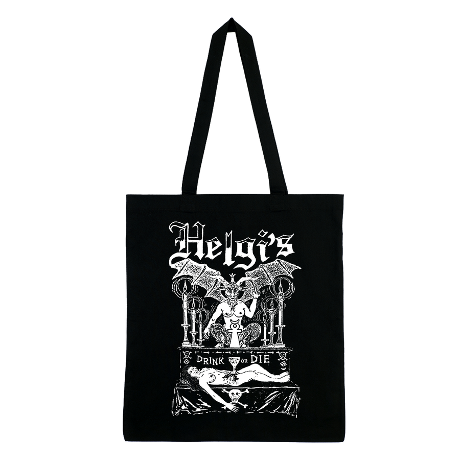 Helgi's - Drink or Die Tote Bag - Black