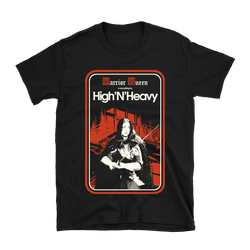 High N’ Heavy - Warrior Queen Album Cover T-Shirt - Black
