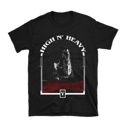 High N’ Heavy - V Album Cover T-Shirt - Black