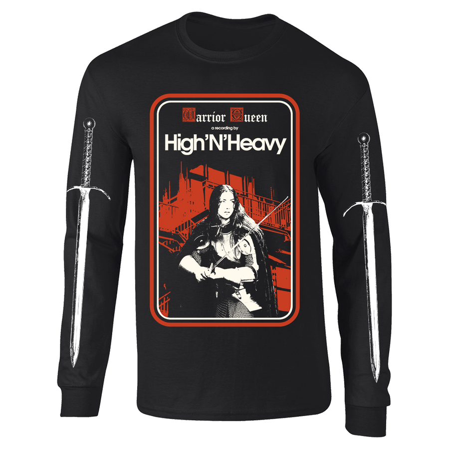 High N’ Heavy - Warrior Queen Album Cover Longsleeve - Blackrt