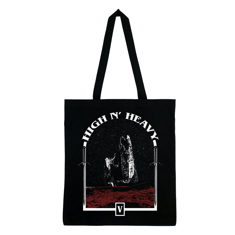 High N’ Heavy - V Album Cover Tote Bag - Black
