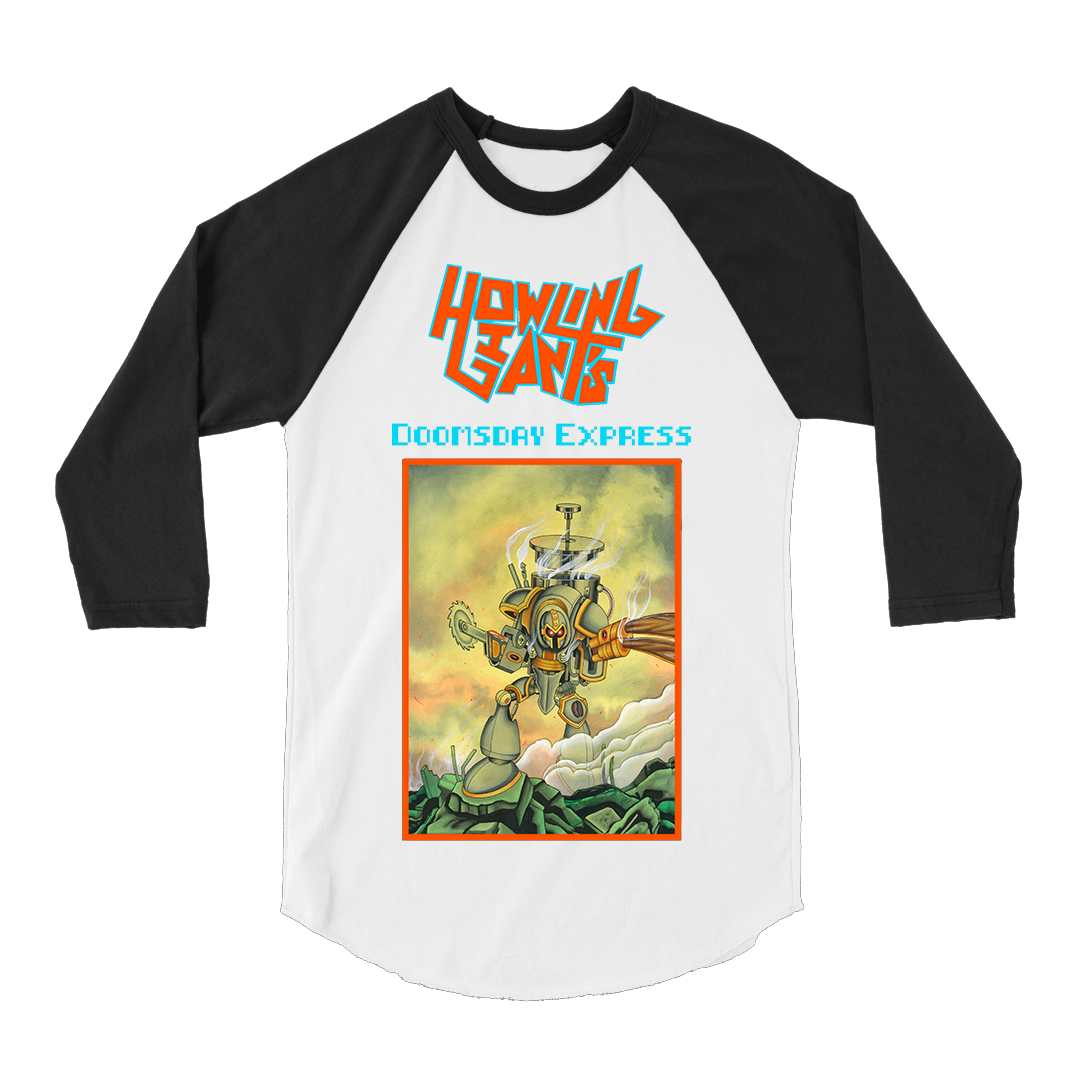 Howling Giant - Doomsday Express Raglan - White/Black – Heavy Threads