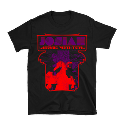 Josiah - Lysergic Proto Metal Purple Logo T-Shirt - Black