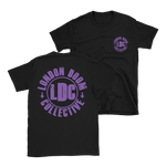 London Doom Collective - Purple Logo Double Sided T-Shirt - Black