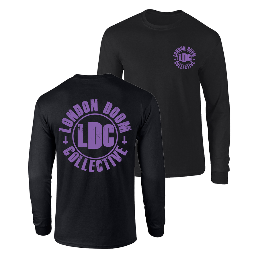 London Doom Collective - Purple Logo Longsleeve - Black
