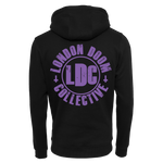 London Doom Collective - Purple Logo Zip Hoodie - Black