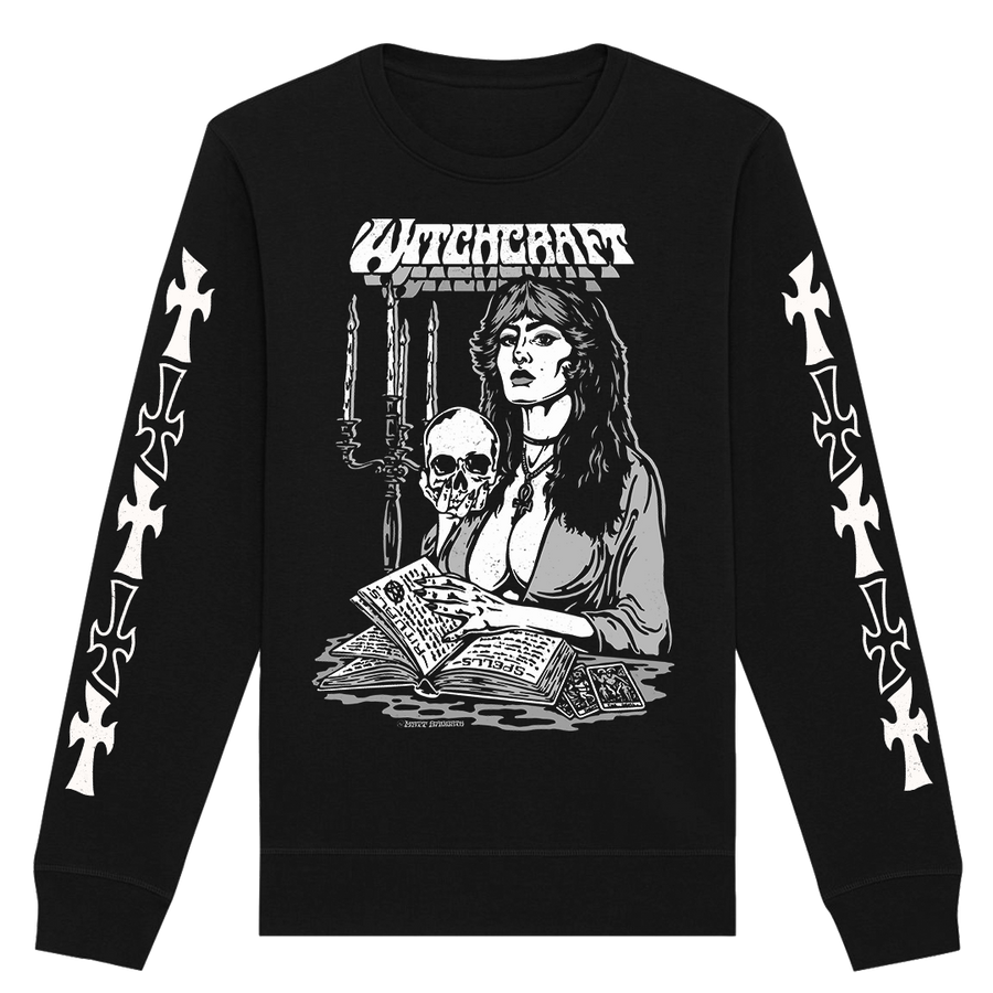 Matt Sabbath - Witchcraft (B&W) Crewneck Sweatshirt - Black
