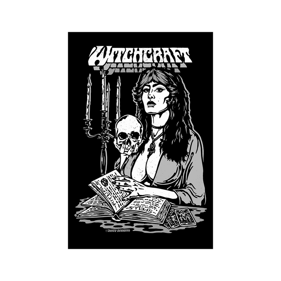 Matt Sabbath - Witchcraft (B&W) Art Print - Unframed