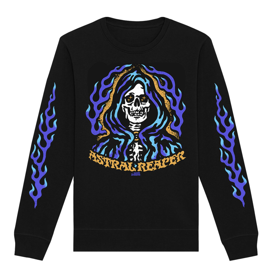 Matt Sabbath - Astral Reaper Crewneck Sweatshirt - Black