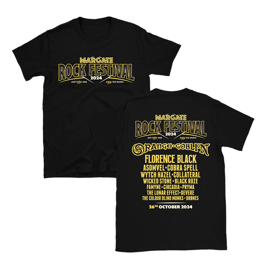 Margate Rock Festival 2024 T-Shirt - Black