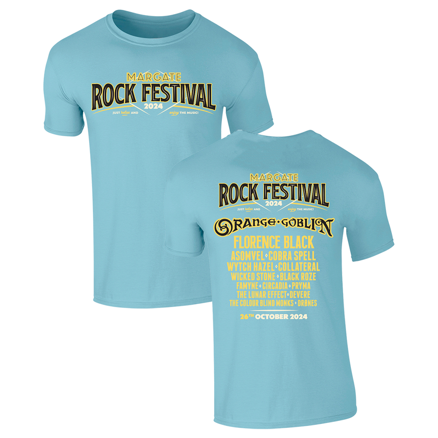 Margate Rock Festival 2024 T-Shirt - Sky Blue