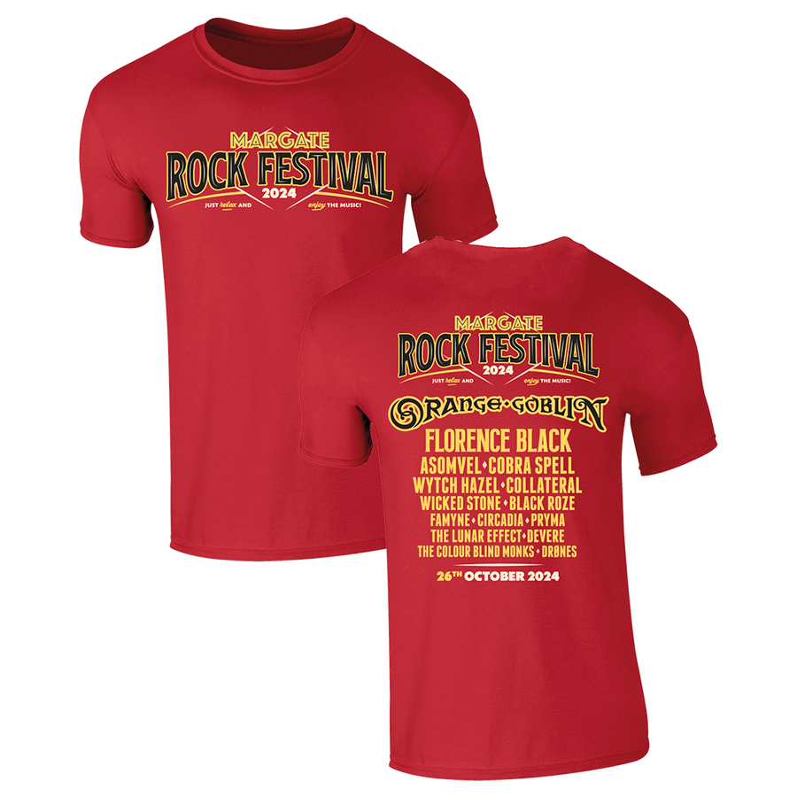 Margate Rock Festival 2024 T-Shirt - Red