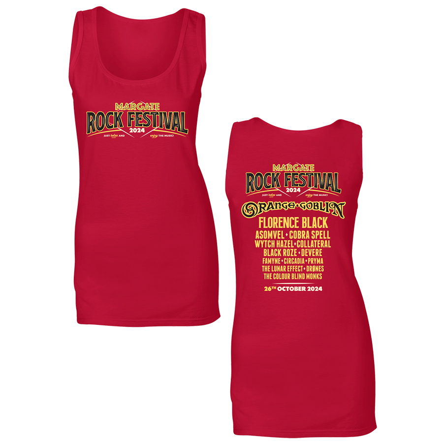 Margate Rock Festival 2024 Women's Tank Top - Red