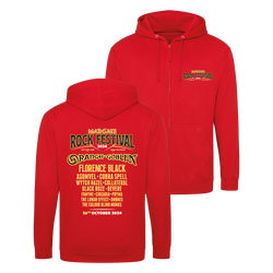 Margate Rock Festival 2024 Zip Hoodie - Red