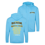 Margate Rock Festival 2024 Zip Hoodie - Hawaiian Blue