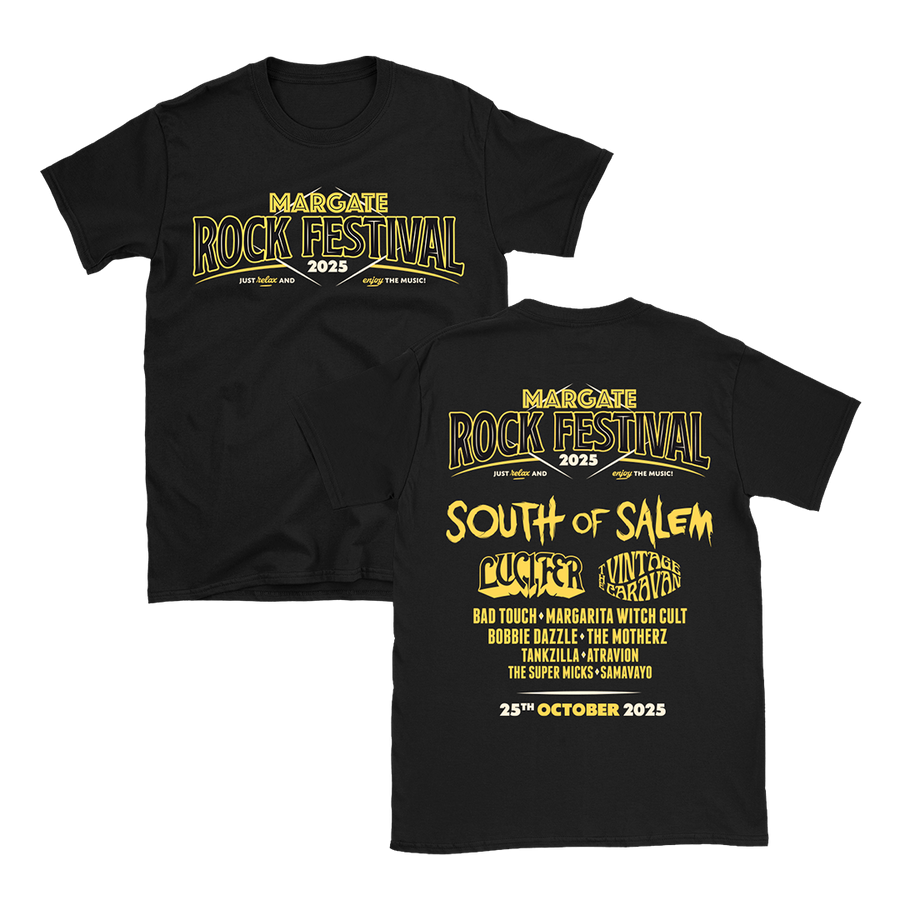 Margate Rock Festival 2025 T-Shirt - Black