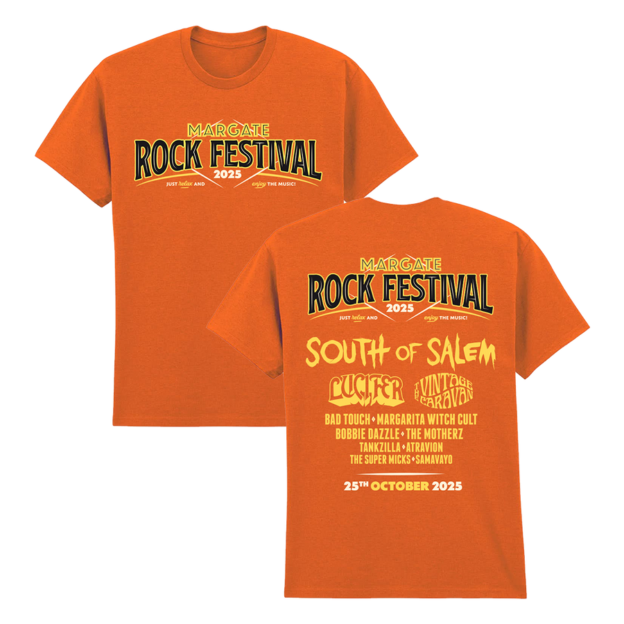 Margate Rock Festival 2025 T-Shirt - Orange