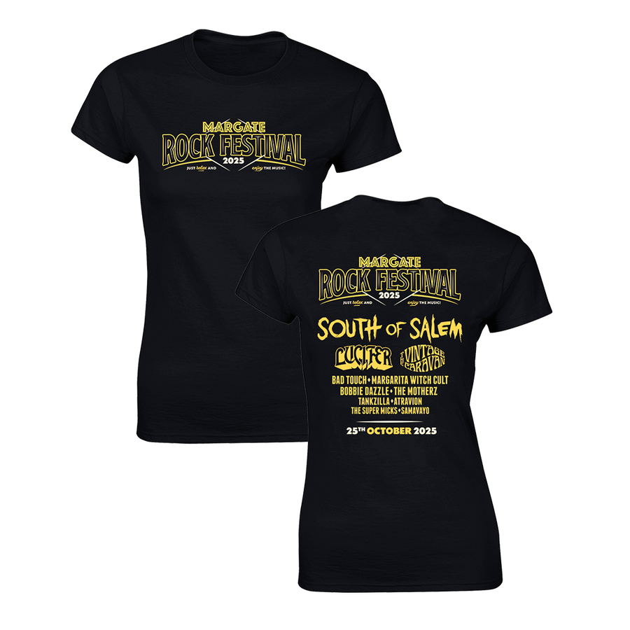 Margate Rock Festival 2025 Women's T-Shirt - Black