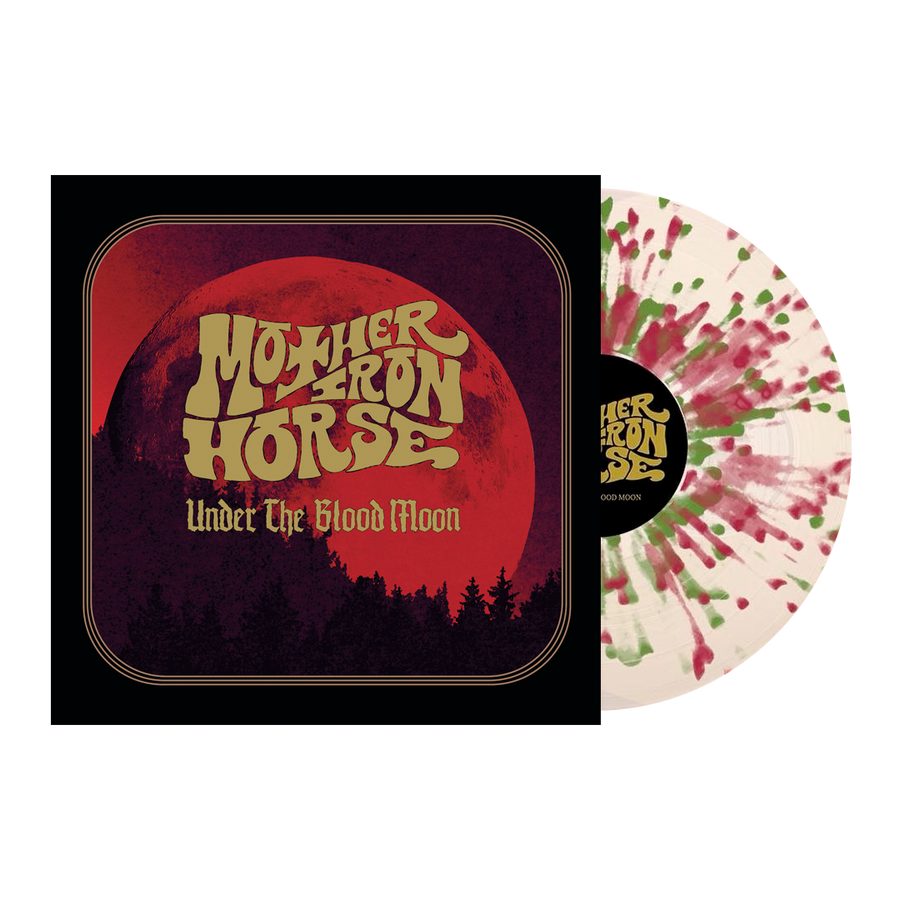 Mother Iron Horse - Under The Blood Moon Vinyl LP - Clear w/ Olive Green & Oxblood Splatter