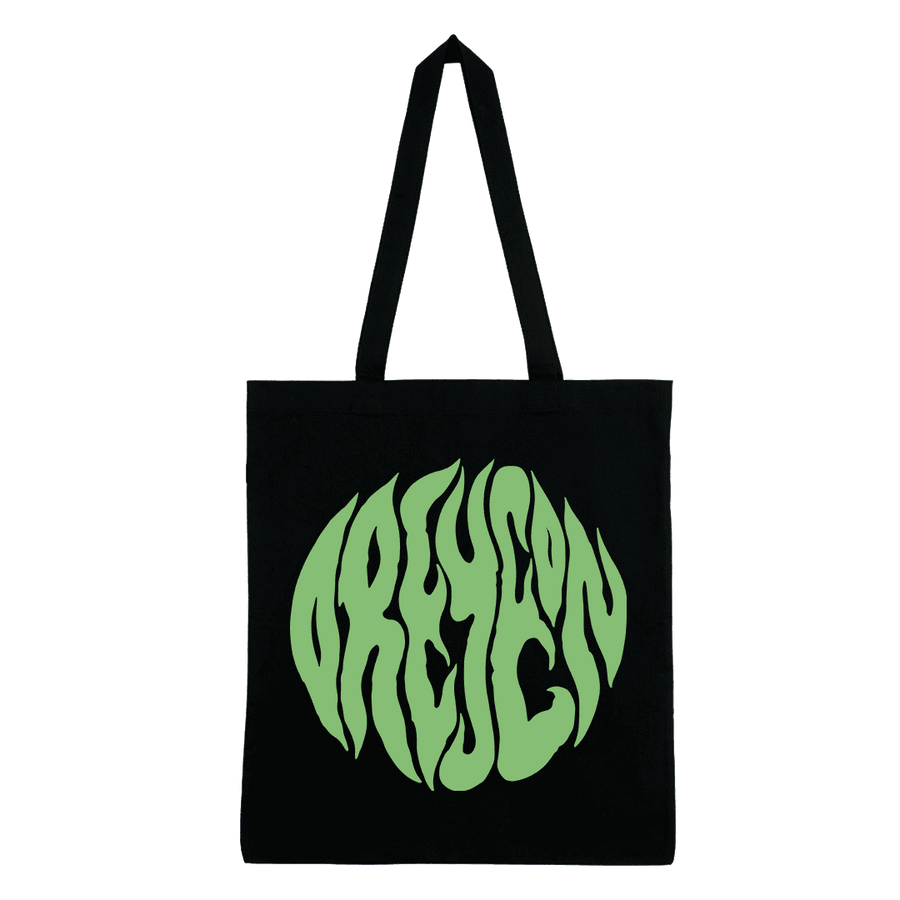 Oreyeon - Green Logo Tote Bag - Black