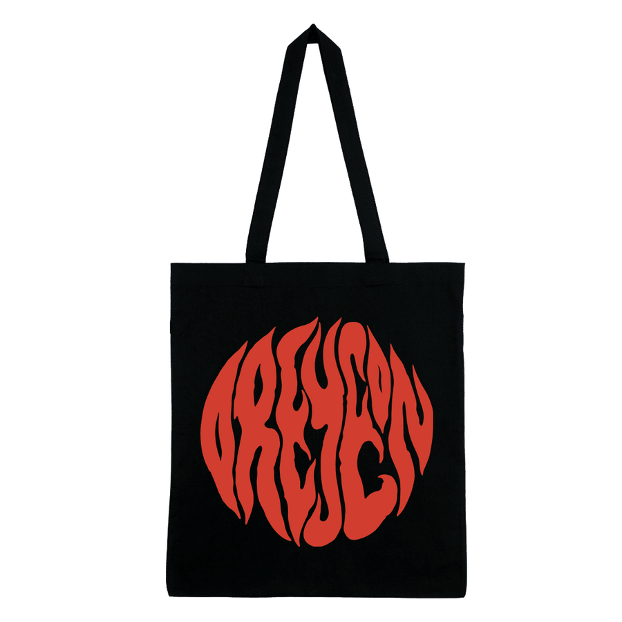 Oreyeon - Red Logo Tote Bag - Black