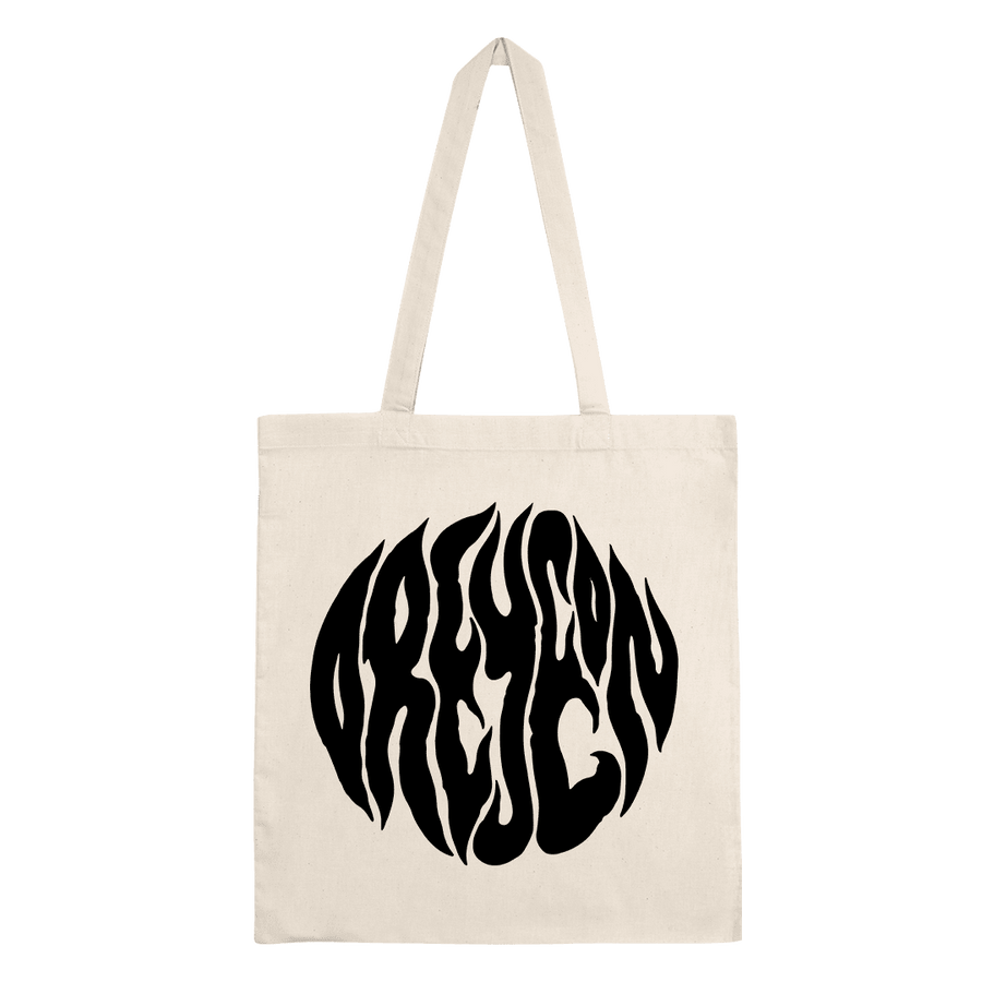 Oreyeon - Black Logo Tote Bag - Natural