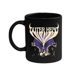 Outer Head - Catdemonium (Cream/Purple) Mug - Black