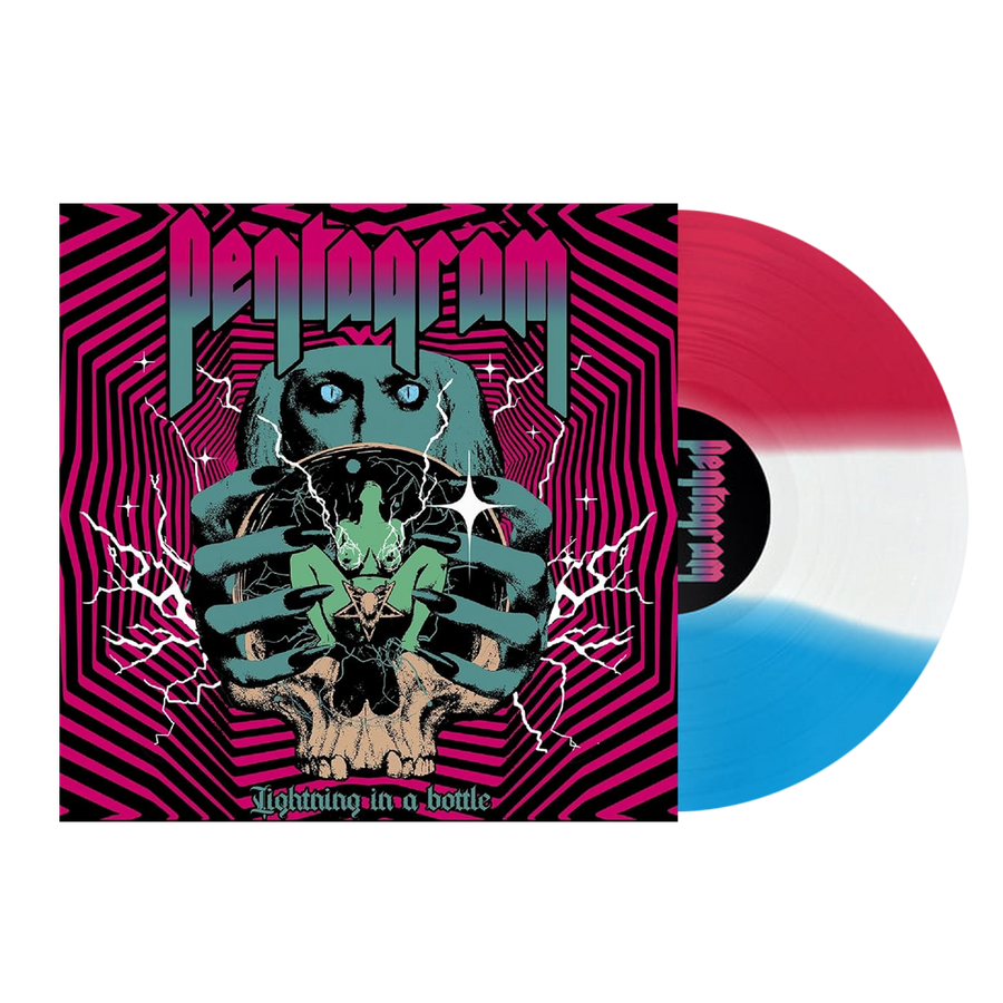 Pentagram - Lightning in a Bottle Vinyl LP - Magenta/White/Blue Striped