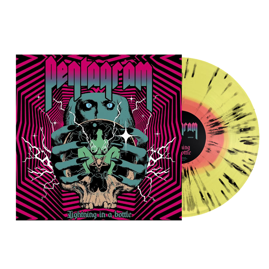 Pentagram - Lightning In A Bottle Vinyl LP - Neon Yellow, Pink & Black Splatter