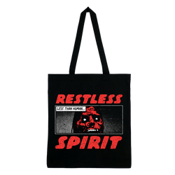 Restless Spirit - Less Than Human Tote Bag - Black