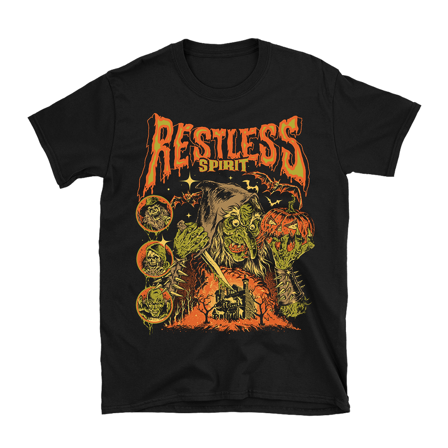 Restless Spirit - Witch T-Shirt - Black