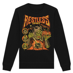 Restless Spirit - Witch Crewneck Sweatshirt - Black