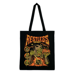 Restless Spirit - Witch Tote Bag - Black