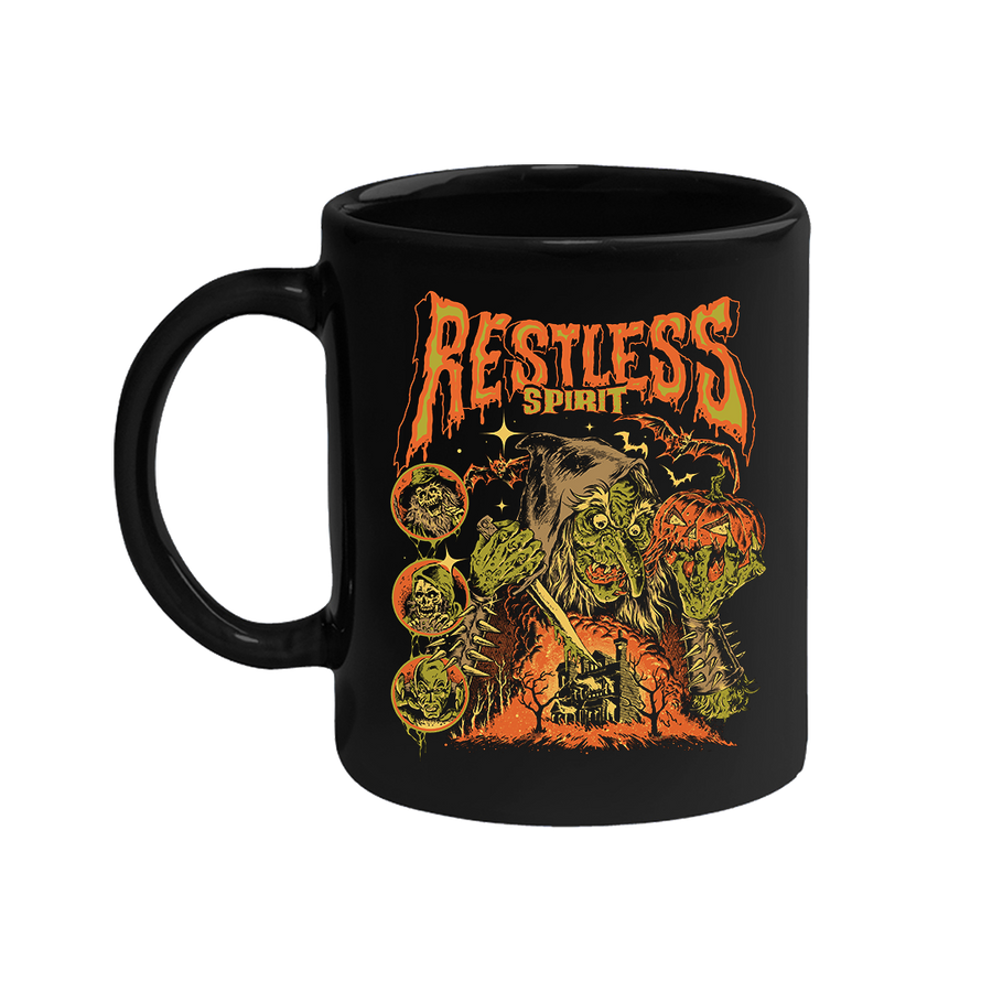 Restless Spirit - Witch Mug - Black