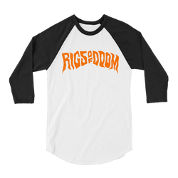 Rigs of Doom - Logo Raglan - White/Black