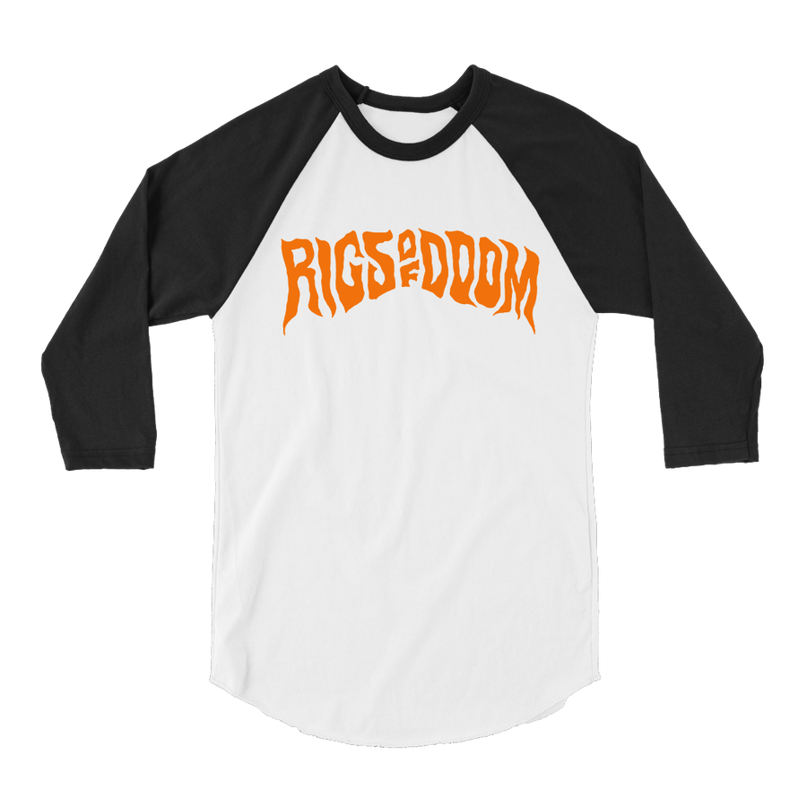 Rigs of Doom - Logo Raglan - White/Black