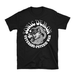 Sonic Demon - Psychic War Dragon T-Shirt - Black